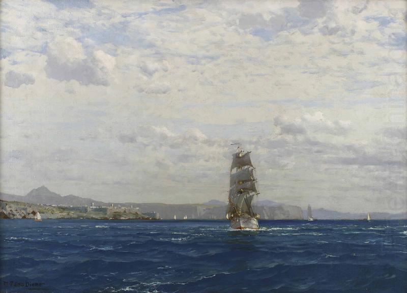 Sailing off the Kilitbahir Fortress in the Dardenelles, Michael Zeno Diemer